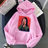 New Mona Lisa Funny Harajuku Aesthetic Hoodies Women Grunge Cartoon 90s Vintage Sweatshirts Fashion Hip Hop Ullzang Hoody Female