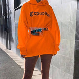 autumn new women hoodies hooded long sleeve funny letter expensive green pullovers sweatshirts tops