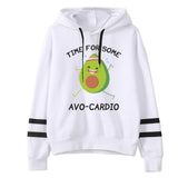 2019 New pattern Female Cartoon cute Avocado streetwear tops haut femme couple hoodies streetwear  hoody ladies Sweatshirts