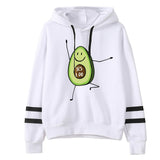 2019 New pattern Female Cartoon cute Avocado streetwear tops haut femme couple hoodies streetwear  hoody ladies Sweatshirts