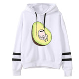 2019 New pattern Female Cartoon cute Avocado streetwear tops haut femme couple hoodies streetwear  hoody ladies Sweatshirts