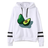 2019 New pattern Female Cartoon cute Avocado streetwear tops haut femme couple hoodies streetwear  hoody ladies Sweatshirts