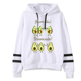 2019 New pattern Female Cartoon cute Avocado streetwear tops haut femme couple hoodies streetwear  hoody ladies Sweatshirts