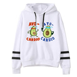 2019 New pattern Female Cartoon cute Avocado streetwear tops haut femme couple hoodies streetwear  hoody ladies Sweatshirts