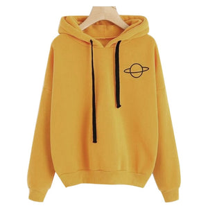 Wenyujh 2019 Fashion Streetwear Printed Letter Friends Solid Hoodie Women Harajuku O Neck Pullover Hooded Sweatshirt Loose Tops