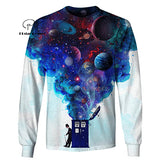 PLstar Cosmos Doctor who with planets space sky 3d hoodies/shirt/Sweatshirt Winter autumn funny Harajuku Long sleeve streetwear