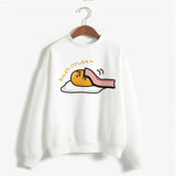 Funny Hoodies Japanese Pullover Long Sleeve Fleece Sweatshirts Harajuku Kawaii Lazy Female Sweatshirt