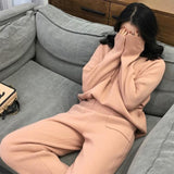 Cashmere Knitted Women's Sweater Pants Suit Autumn Ankle-length Sports Suits Female 2019 Fashion Batwing Sleeve 2 Piece Sets