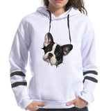 2018 3D French Bulldog Print Female Sweatshirt Hooded Long Sleeve Harajuku Korean style Hoodies Women funny Tops