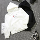 Couple Hoodies Women Men Black White Long Sleeve Sweatshirts Japanese Streetwear Winter Clothes Cashmere Hoodies Pullover L1